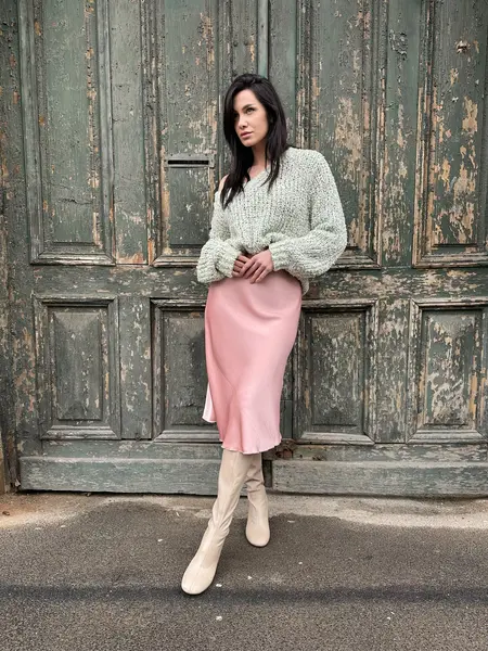 Fustă roz pudrat - ONE SIZE