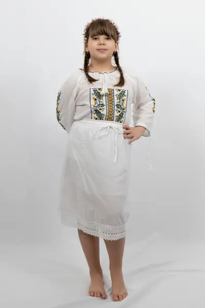 Fusta traditionala fetite Amalia