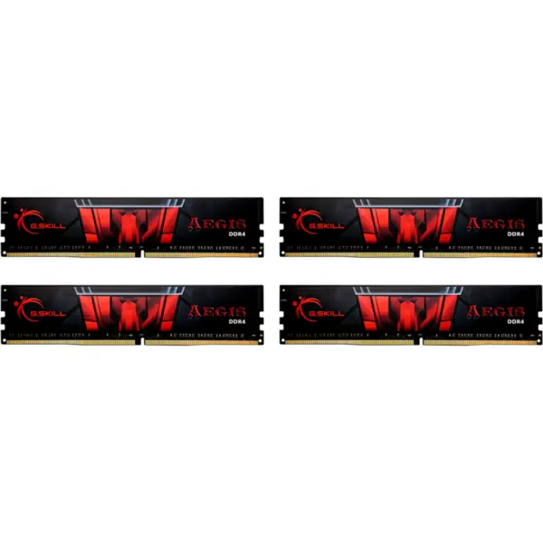 G.SKILL G.SKILL F4-3200C16Q-32GIS G.Skill Aegis DDR4 32GB (4x8GB) 3200MHz CL16 1.35V XMP 2.0