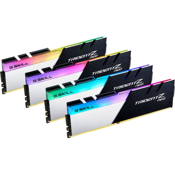 G.SKILL G.SKILL F4-3600C18Q-32GTZN G.Skill Trident Z Neo (pentru AMD) DDR4 32GB (4x8GB) 3600MHz CL18 1.35V XMP 2.0