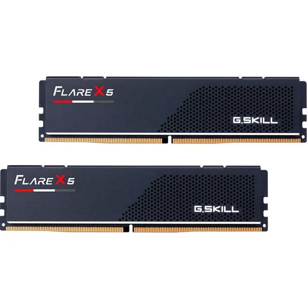 G.SKILL Kit dual memorie RAM G.Skill Flare X5, Capacitate DDR5 64GB (2x 32 GB), Frecventa 6000 MHz, CL 30, Negru
