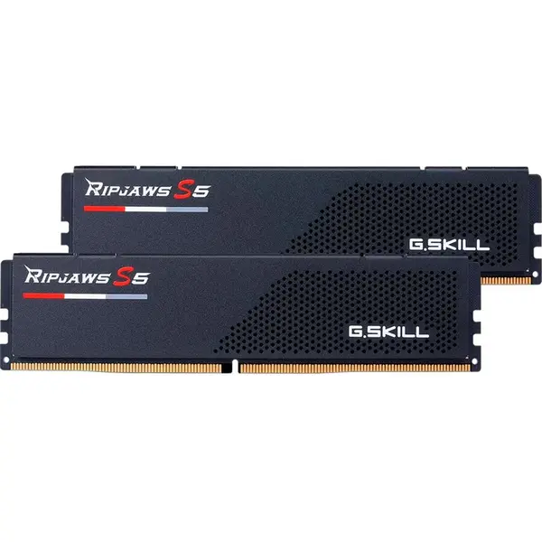 G.SKILL Kit dual memorie RAM G.Skill Ripjaws S5, Capacitate DDR5 32GB (2x 16 GB), Frecventa 6000 MHz, CL 36, Negru