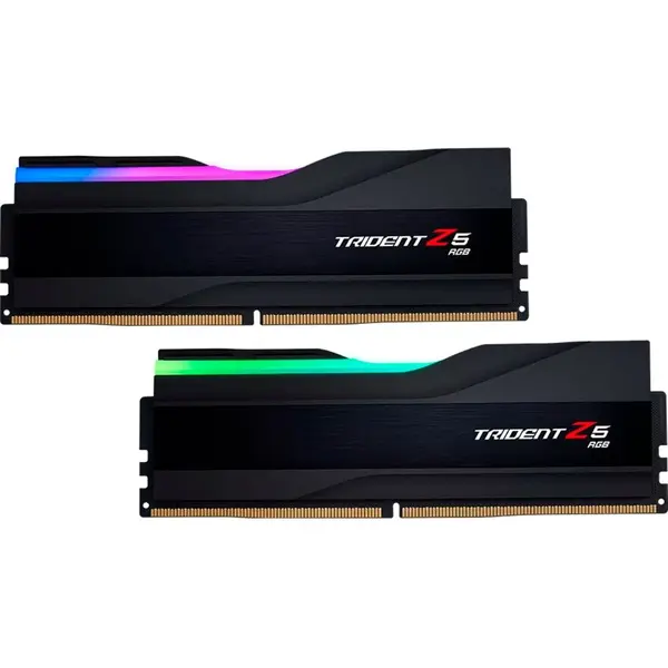G.SKILL Kit dual memorie RAM G.Skill Trident Z5 RGB, Capacitate 48GB DDR5 (2x 24 GB), Frecventa 6000, CL - 40, Negru