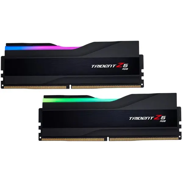 G.SKILL Kit dual memorie RAM G.Skill Trident Z5 RGB, Capacitate DDR5 32GB (2 x 16 GB), Frecventa 8000 MHz, CL 38, Negru