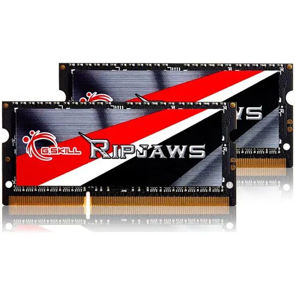 G.SKILL Kit dual memorie RAM laptop, G.Skill Ripjaws, 16GB DDR3 (2 x 8 GB), Frecventa 1600 MHz, CL 11
