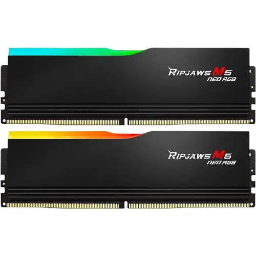 G.SKILL Kit Memorie G.Skill Ripjaws M5 Neo RGB Intel XMP 3.0/AMD EXPO, 64 GB, DDR5-6000 MHz, CL 36, Dual Channel