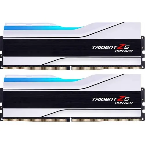 G.SKILL Kit Memorie G.Skill Trident Z5 Neo RGB White AMD EXPO 32GB, DDR5-6000MHz, CL30, Dual Channel