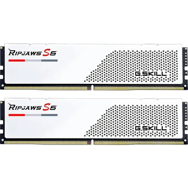 G.SKILL Memorie G.Skill Ripjaws S5, 64GB, DDR5, 5600MHz, Dual Channel CL36, Alb