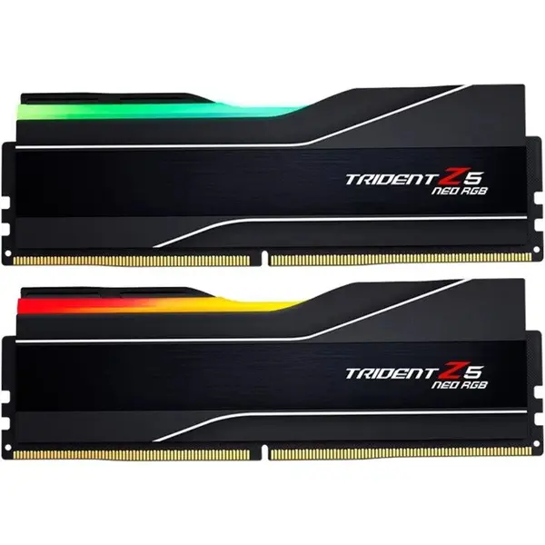 G.SKILL Memorie G.Skill Trident Z5 Neo RGB F5-6000J2636H16GX2-TZ5NR, 32GB (2x16 GB), DDR5, 6000MHz, CL26, Dual Channel Kit