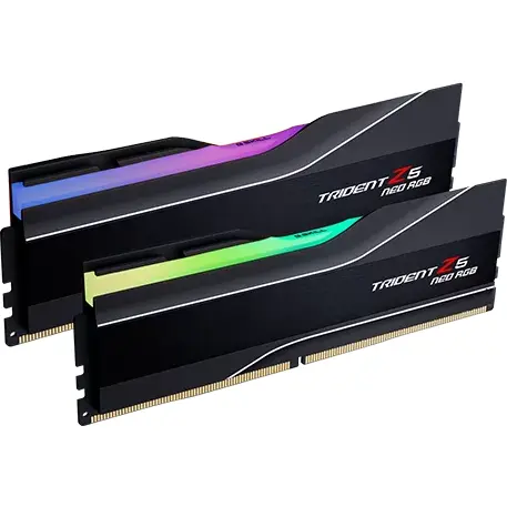 G.SKILL Memorie RAM G.Skill, Trident Z5 Neo RGB, Tip DDR5, Capacitate 32GB, KIT 2x16GB, 6400MHz, CL32, Negru, F5-6400J3239G16GX2-TZ5NR