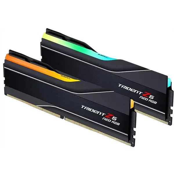 G.SKILL Memorie RAM G.SKILL Trident Z5 Neo RGB, Tip DDR5, Capacitate 32GB, KIT 2x16GB, Frecventa 6000 Mhz, CL32, F5-6000J3238F16GX2-TZ5NR