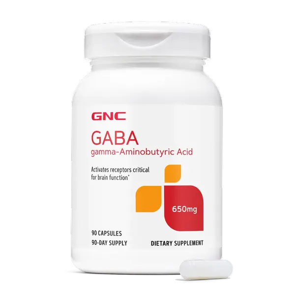 Gaba, 650 mg, GNC | 90 capsule