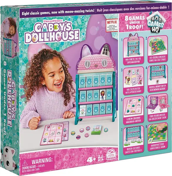 Gabby's Dollhouse - 8 jocuri sub un singur acoperiș - Pentru copii
