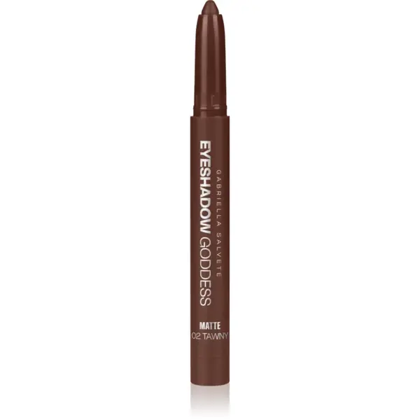 Gabriella Salvete Eyeshadow Goddess fard de pleoape cremos in creion culoare Matte 02 Tawny 1.3 g