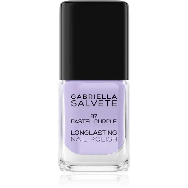 Gabriella Salvete Longlasting Enamel lac de unghii cu rezistenta indelungata lucios culoare 87 Pastel Purple 11 ml