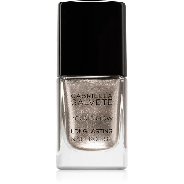 Gabriella Salvete Longlasting Enamel lac de unghii cu rezistenta indelungata cu particule stralucitoare culoare 48 Gold Glow 11 ml