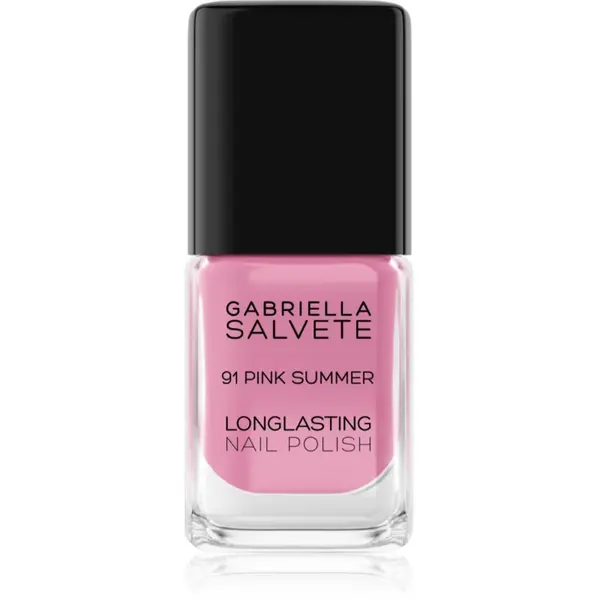 Gabriella Salvete Longlasting Enamel lac de unghii cu rezistenta indelungata lucios culoare 91 Pink Summer 11 ml