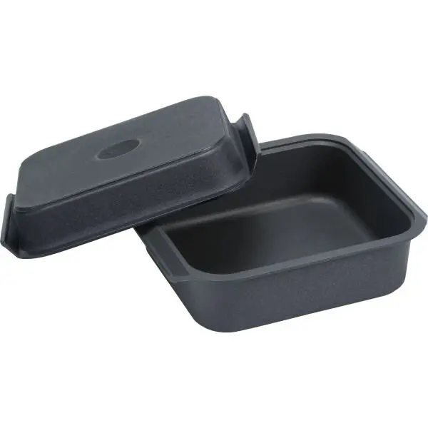 GAGGENAU Vas cu capac GAGGENAU Full Size Roaster GN340230 - 00570316, Gastronorm roaster GN2/3, L35.4cm, l32.5cm, H16.5cm, Aluminiu turnat cu invelis anti-aderent, Pot fi folosite drept vase separat, Negru