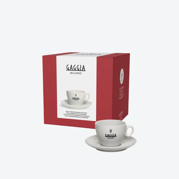 GAGGIA, Set cești cappuccino cu farfurie - Default Title
