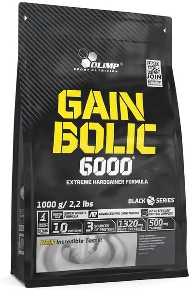 Gain Bolic 6000, căpșună, 1000 g, Olimp