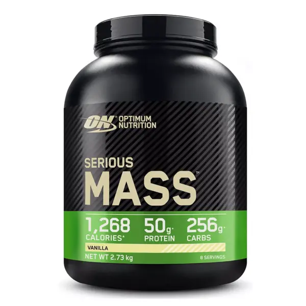 Gainer pudra proteica proteine din zer 100% Serious Mass Vanilie 2.73kg, Optimum Nutrition