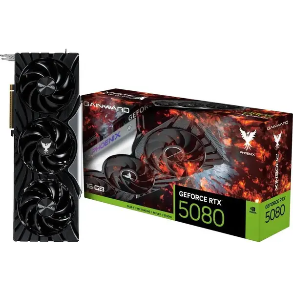 Gainward Placa video Gainward GeForce RTX 5080 Phoenix V1 16GB GDDR7, 256-bit, DLSS 4.0
