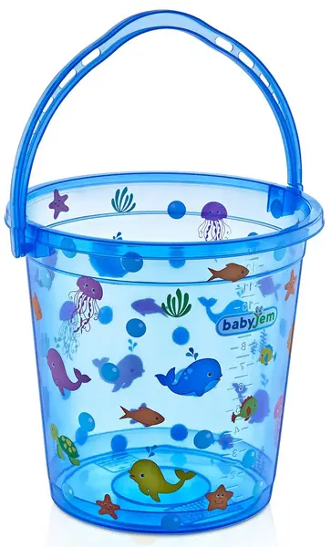 Găleată de clătire BabyJem - albastru, 14 L