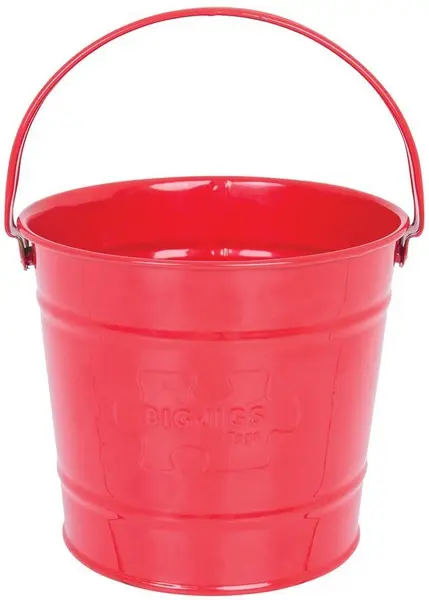 Galeata de gradina pentru copii Bigjigs - Metalica, rosie