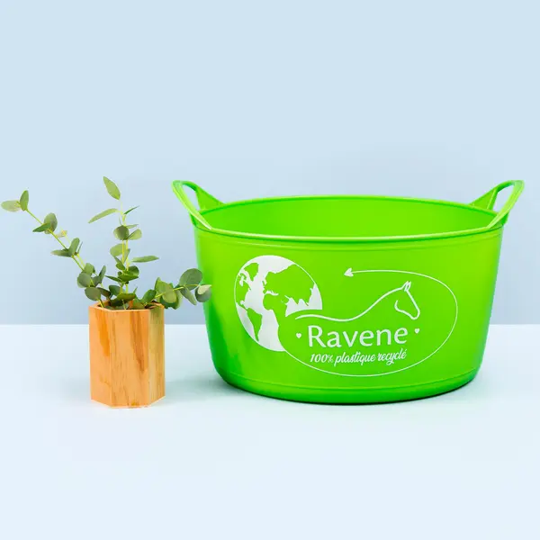 Găleată flexibilă echitație reciclată 15l Verde