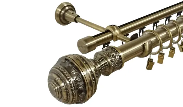 Galerie dubla betina , teava neteda si profil,grosime 25 si 19mm, aur antic