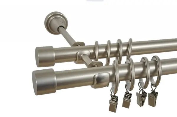 Galerie dubla capacel 19/19 mm crom mat