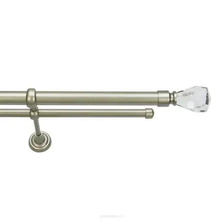 Galerie dubla CRISTAL CONE- dubla FARA INELE 25/19 - CROM MAT