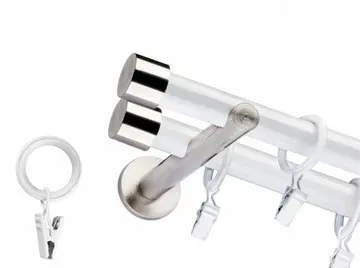 Galerie dubla duo PICIOR UNIVERSAL - DOP19/19 - ALB + INOX