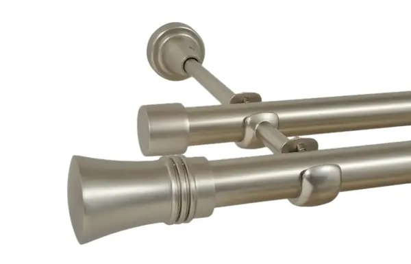 Galerie dubla fara inele CAPRI 19 mm CROM MAT