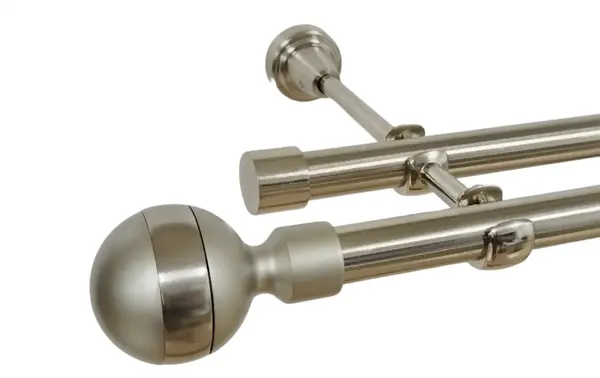 Galerie dubla fara inele james 19 mm inox