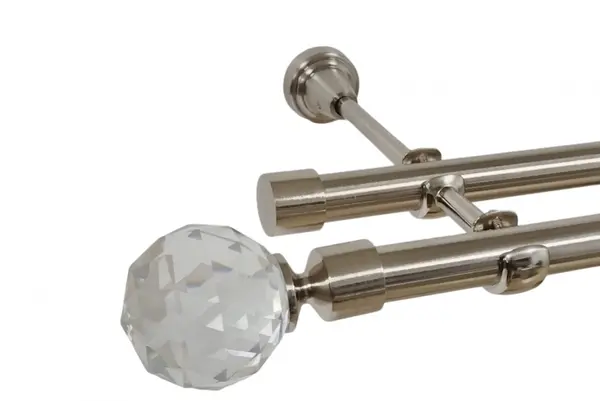 Galerie dubla fara inele kula crystal 19 mm inox