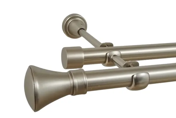 Galerie dubla fara inele PRINCE 19 mm dubla crom mat