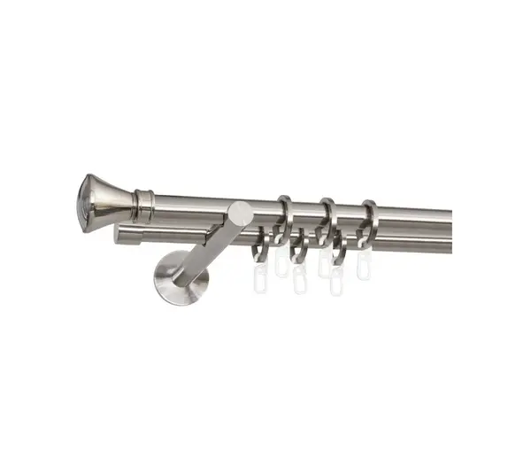 Galerie dubla pentru perete suport universal -PRINCE /19 - inox