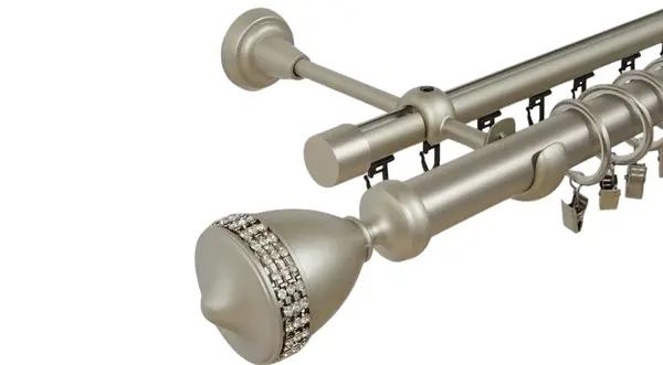 Galerie dubla vienna , teava neteda si profil,grosime 25 si 19mm, crom mat