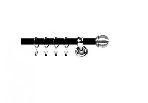 Galerie duo - TODI MAX /19 - negru lucios + INOX