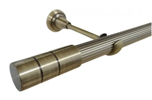 Galerie fara inele CYLINDRU STRIAT /25 - aur antic