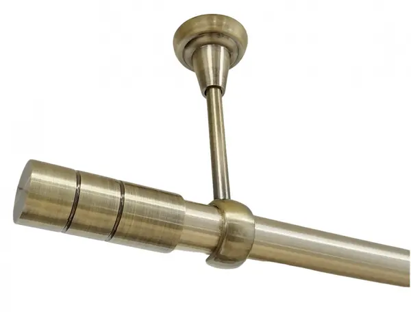 Galerie fara inele tavan CYLINDRU /25 - aur antic