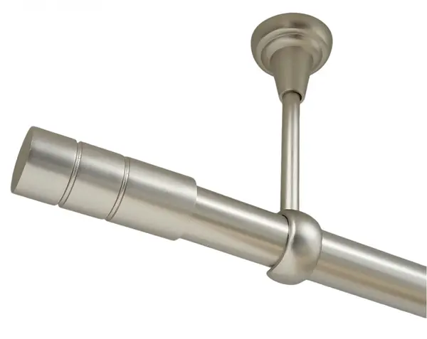 Galerie fara inele tavan CYLINDRU /25 - CROM MAT