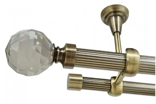 Galerie fara inele tavan KULA CRYSTAL STRIAT - 25/19 - AUR ANTIC