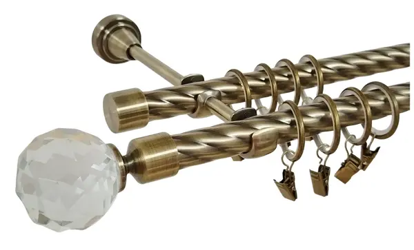 Galerie KULA CRYSTAL dubla twist - 19/19 - aur antic