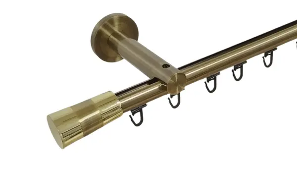 Galerie simpla 19 mm prindere perete teava profil valeo aur antic