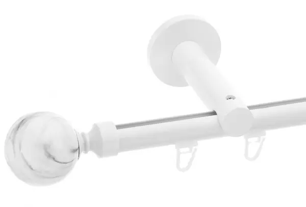 Galerie simpla Ball profil alb lucios 19mm