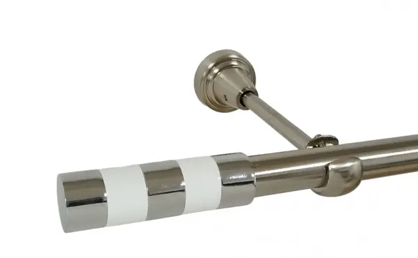 Galerie simpla fara inele cilindru alb 19 mm INOX