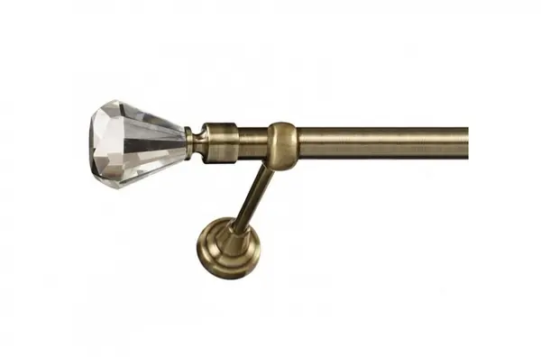 Galerie simpla - fara inele -CRISTAL CONE- fara inele - AUR ANTIC