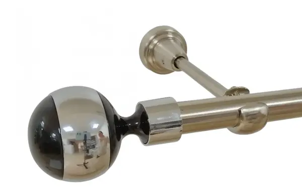 Galerie simpla fara inele kula negru 19 mm INOX